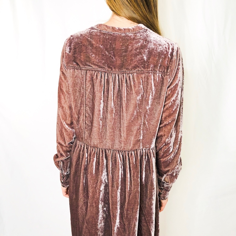 Holding Horses Anthropologie Velvet Dress M 0308 - Picture 3 of 7